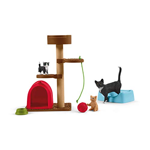 schleich 42501 Spielspaß für niedliche Katzen, für Kinder ab 3+ Jahren, FARM WORLD - Spielset – Bild 5