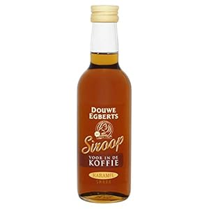 Douwe Egberts Koffiesiroop Karamel – Vloeibare siroop voor in je koffie – 6 x 250 ml
