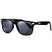 Pro Acme Classic 80's Retro Trendy Stylish Polarized Sunglasses for Men Women (Black)