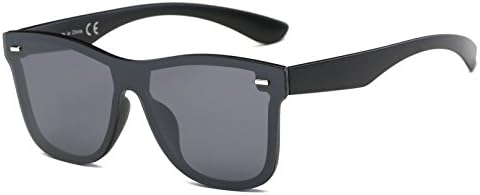 Cramilo Reflective Mirrored Lens Rimless Squared Sunglasses