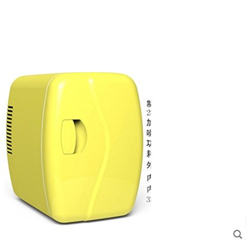 Click Here to See More Images SL&BX Frozen specials mini refrigerator,Mini energy saving electricity fridge dormitory refrigeration single door portable car refrigerator -yellow 26.5x28x19.7cm(10x11x8inch)