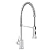Pull Down Spring Sprayer Kitchen Faucet Single Handle Lead-free Faucet Fingerprint Resistant Seal Commercial Chrome Faucets