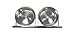 Lucky Dog Stainless Steel Double - Fixed Position Food & Water Pet Bowls (21in. x 8in. X 5in.)