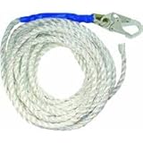 MSA Safety 10096516 Rope Polysteel with Snaphook, 50-Foot