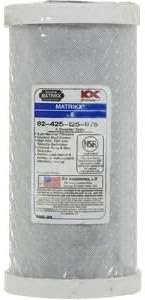 MatriKX (32-450-975-GREEN) 10"X4.5" Big Blue CTO Carbon Block 5 Micron Filter