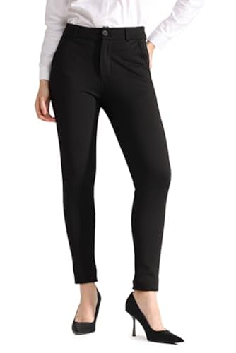 Bamans Dress Pants for Women Business Casual Stretch Skinny Work Pants with  Pockets(Fleece Lined,Black,Large,29") in Kenya | Whizz