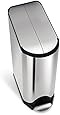 simplehuman Butterfly Step Trash Can, Stainless Steel, 45 L / 11.9 Gal