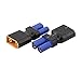 2 Pcs No Wire Connector Female EC5 to XT90 / XT-90 Male Adapter for Rc