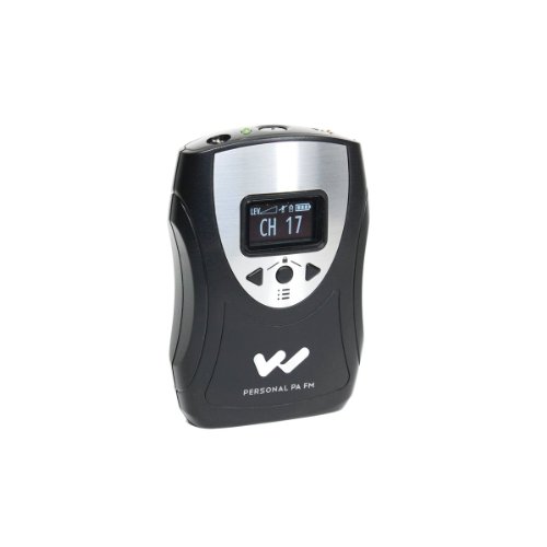 Williams Sound PPA T46 Personal PA Body-pack Transmitter, Black/Silver, 1.25