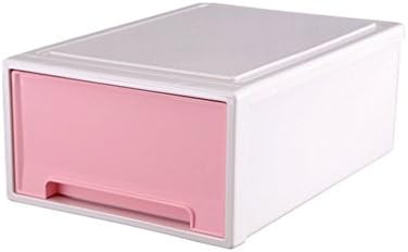 MagicMen Free Combination Drawer Cabinet Plastic Thicked Storage Cabinet StorageBox Drawer StackingLockers Containing Cabinet (L, pink)