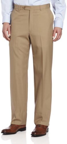 Ascott Browne Men's Big-Tall Expander Flat Front Pant, Tan, 48