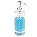 iDesign Eva Acrylic Dispenser Body Moisturizer, Sanitizer or Aromatherapy Lotion in Bathroom, Kitchen, Bedroom, Vanity, 2.5