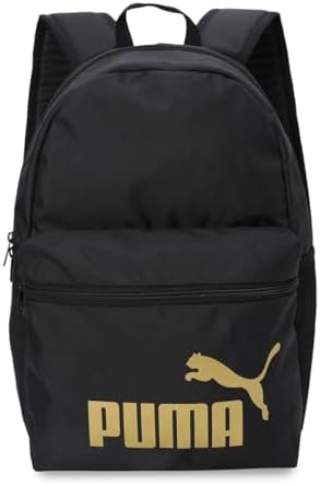 PUMA PHASE Backpack, Sacs à dos classiques Unisexe, PUMA Black-Gold-No.1 Logo, OSFA - 091164