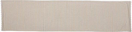 Piper Classics Farmhouse Ticking Stripe Table Runner, Taupe, 13x54