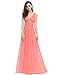 Ever-Pretty Womens Long Chiffon Maxi Party Dress 14 US Coral
