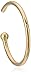 Body Candy Women's Solid 14k Yellow Gold Nose Hoop 3/8