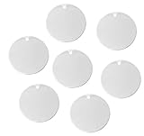 Rockin Beads 25 Silver Plated Brass Alloy Metal Stamping Blanks Round Drop Dia 20mm