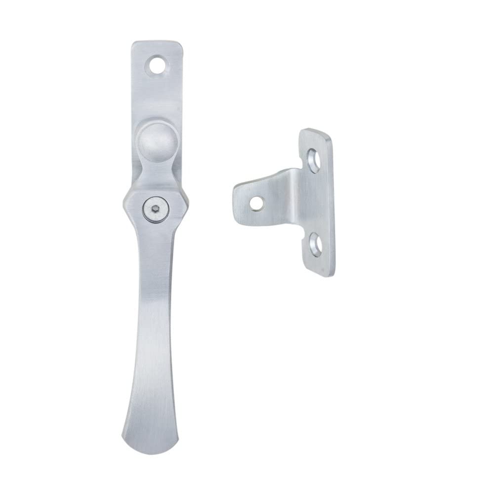 Carlisle Brass V1005LCKSC Wedge Locking Casement Fastener Satin, Silver