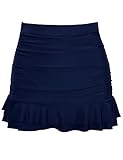 Firpearl Women's Ruched Swimsuit Bikini Tankini Bottom Ruffle Swim Skirt