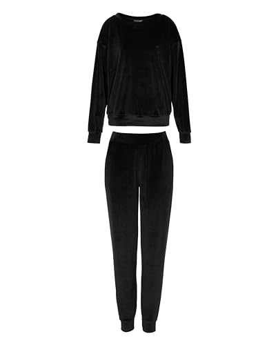 Emporio Armani WOMAN'S CHENILLE TRACKSUIT SET WHITE L