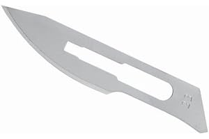 100 Scalpel Blades #23 Pack + Scalpel Handle #4 Suitable for Dermaplaning (Cynamed)