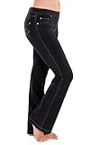 PajamaJeans - Bootcut Black Stretch Knit Denim Jeans for Women