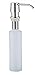 Attmu Stainless Steel Built in Pump Kitchen Sink Dish Liquid Soap Lotion Dispenser, Large Capacity 8.5 OZ Bottle, 1.18 Inch Threaded Tube for Thick Deck Installation