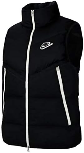 Amazon ナイキ メンズサイズ Nike Windrunner防寒ダウンベストジャケット Black Sail アウター Down Fill Vest 並行輸入品 ベスト 通販