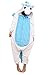 Lath.pin Unisex Costume Animal Cosplay Onesie Adult Pajamas Anime Cartoon Sleepwear (M, Blue Unicorn)