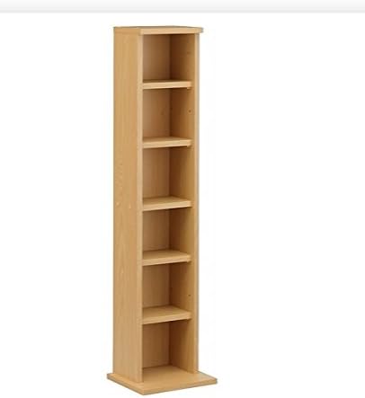 Deluxe CD/DVD Media Display Shelf - Beech Wood