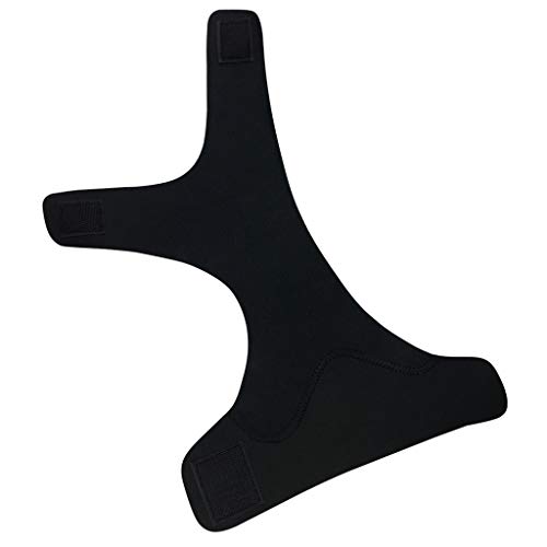 Mayunn Adjustable Elastic Ankle Support Sleeve Elastic Ankle Brace Guard Foot Support Sports - Reduce Sports Injuries, Recovery After Injury (Black) (A, S)