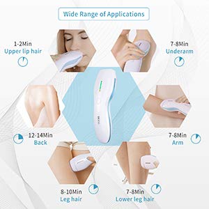 DEESS GP586 IPL Hair Removal Device, Permanent Hair Removal for Women, 350,000 Flashes Hair Removal System Home Use.Corded Design,Gift: Goggles,Blue,No Cooling Gel Needed.