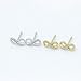 Spoil Cupid 925 Sterling Silver Cubic Zirconia Half Set Infinity Stud Earrings