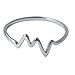 apop nyc Sterling Silver HeartBeat Ring Pulse 