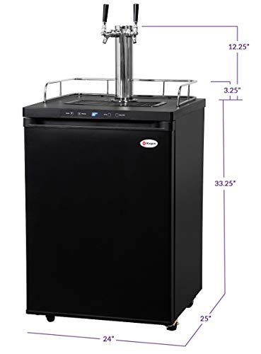 1 Kegco+Dual+Freestanding+Beer+Dispenser