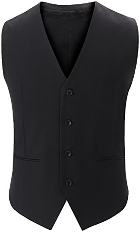 Jwhui Men Suit Vest Men Vest Top Male The Groom Wedding Dress Bussiness Vest Man Plus Size As Picture S