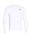 Under Armour Men's WWP Freedom Flag Long Sleeve Shirt, White, Medium