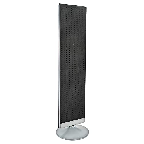 Azar Displays 700440-BLK, TWO-SIDED PEGBOARD FLOOR