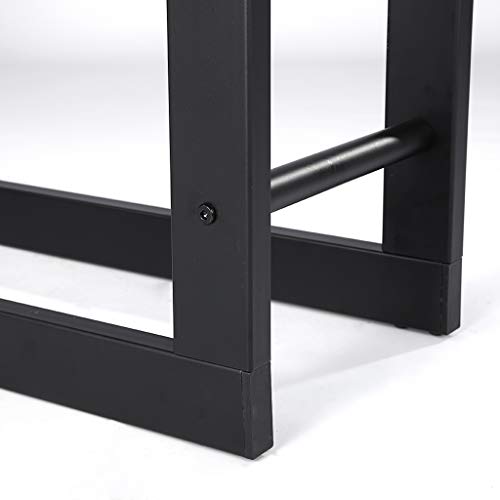 Loywe Kaminholzregal Kaminholzhalter Brennholzregal Feuerholzregal Kaminholzständer Brennholz Holzhalter aus Metall in… – Bild 7