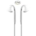 2-Pack Premium Earphones/Earbuds/Headphones with Stereo Mic&Remote Control for Galaxy S7/S7 Edge and More Android Smartphones Compatible with 3.5 mm Headphone White