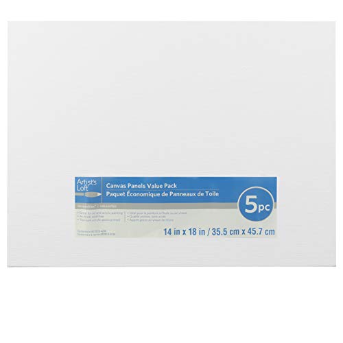 Value Canvas Panels by Artist's Loft - 5 Pack (14" x 18")