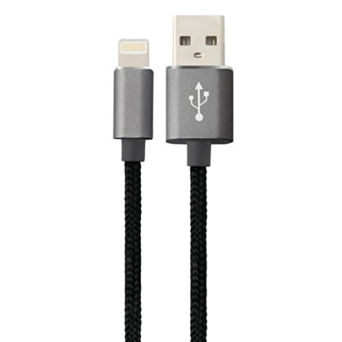 Cabo Lightning Premium Easy Mobile Sincronização Recarga 2m Nylon Grafite