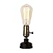 IJ INJUICY Retro Loft Rustic Vintage Industrial Steampunk Wrought Iron Edison Bulb Table Lights E27 Led Water Pipe Desk Lamps Bedside Living Room Bedroom Home Decor