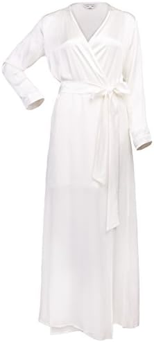 Dear Bowie Naomi Ivory Sheer Silk Maxi M