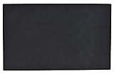 Goldwheat Waterproof Pet Feeding Mat with Lip FDA Food Grade Silicone Placemat Non Slip Pet Bowl Mat for Cats Dogs 24" x 16", Black