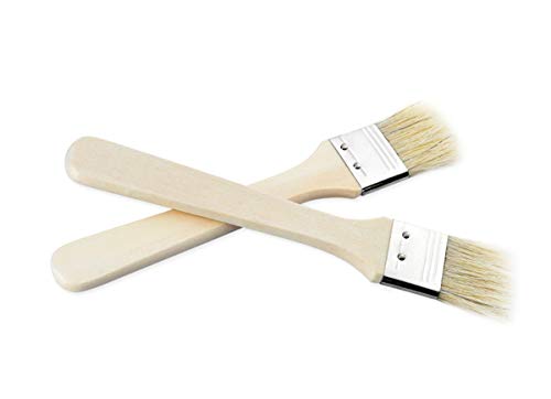 Zzooi Food Grade Disposable Pig Hair Barbecue Basting Brush Disposable Basting Brushes 2PCS