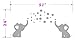 Elephants Bubbles Wall Decal Vinyl Wall Sticker Wall Art Baby Nursery Wall Decor, Grey