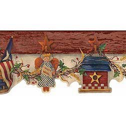 Amazoncom Patriotic Swag Wallpaper Border By The Wallpaper