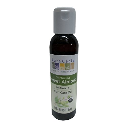 Aura cacia organics skin care oil sweet almond, 4 ounce
