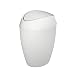 Umbra Twirla Trash Can with Flipping Lid, 9 L, Metallic White primary